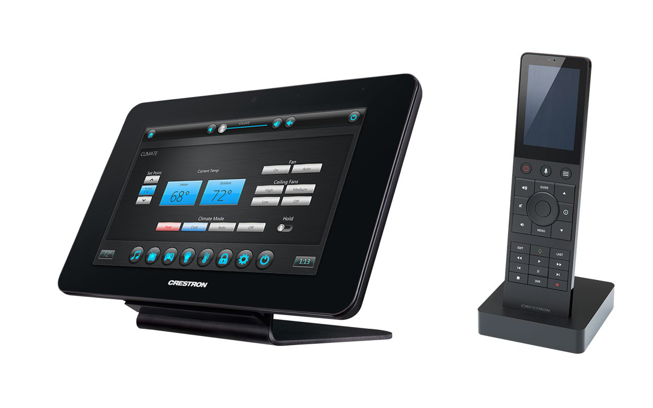 CRESTRON INTEGRATIONWe offer full integration of residential & commercial systems via Crestron. A wide range of hand-held remotes, touch panels of varying sizes in both table-top and wall-mount versions, and keypads provide for full control of all music, movie, heating and AC, surveillance, and pool control systems.