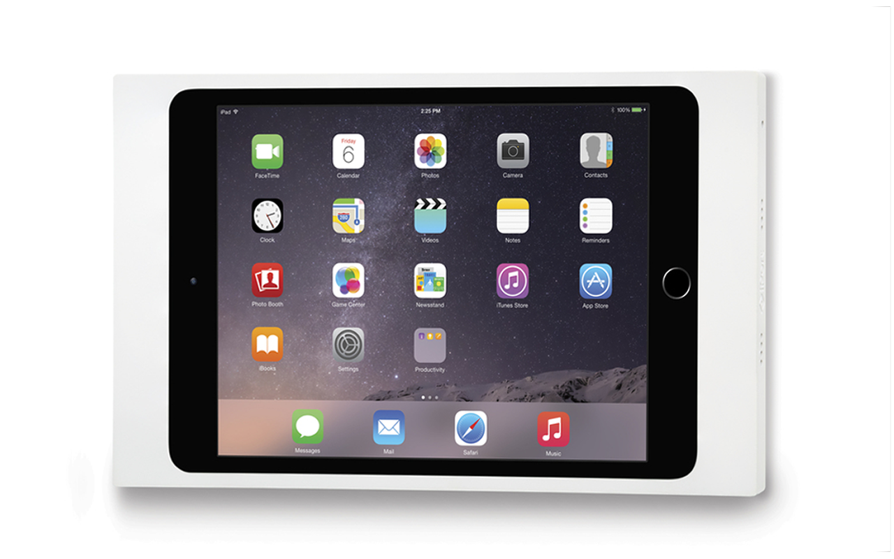 iPORT INTERFACESiPorts can be an elegant way of using iPads for either Crestron or RTI control.Above shows an iPad in white enclosed in an iPort wall-mount.